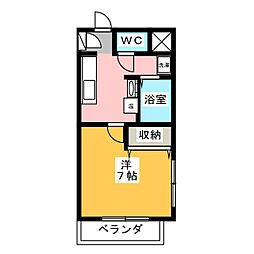 エルピスフタゴ 1Kの間取図画像