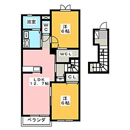 シャルマンサンフラワー・iA 2LDKの間取図画像