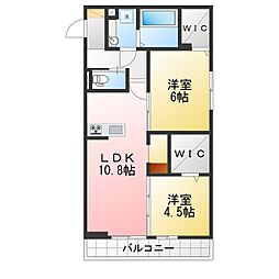 Gran Luxe 2LDKの間取図画像