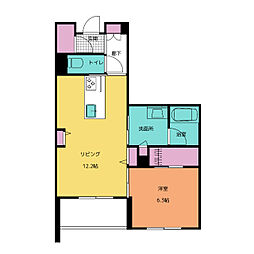 シャーメゾンステージ筑摩 1LDKの間取図画像