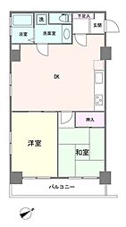 キャニオンマンション第2高島平 2DKの間取り