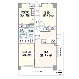 藤和シティホームズ浮間公園 3LDKの間取図画像