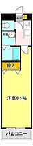 ソレアード元今泉 415 ｜ 栃木県宇都宮市元今泉7丁目34-1（賃貸マンション1K・4階・23.09㎡） その2