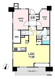 クレアホームズ小岩 2LDKの間取り