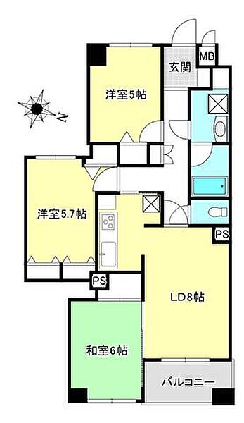 間取りを拡大表示
