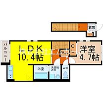 CharmeM（シャルムエム） 201 ｜ 愛知県岡崎市法性寺町字猿待21（賃貸アパート1LDK・2階・43.96㎡） その2