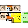 八事表山住宅1号棟2階11.5万円