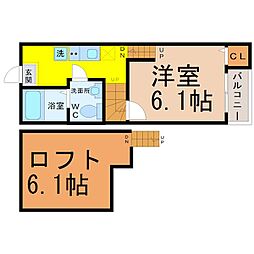 間取図画像 1K