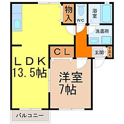間取図画像 1LDK