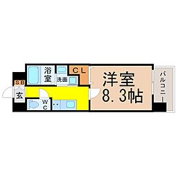 NORITAKERISE 1Kの間取図画像
