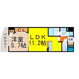 Grand-PlaceMizuho 1LDKの間取図画像