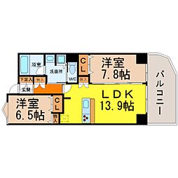 さくらヒルズフジミ 2LDKの間取図画像