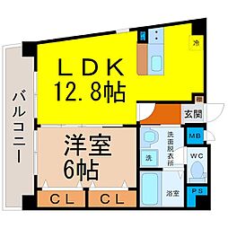 ウィステリア 1LDKの間取図画像