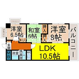 ひまりビル 3LDKの間取図画像