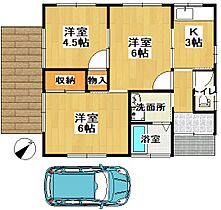 小林住宅A棟 4 ｜ 茨城県龍ケ崎市佐貫町622（賃貸一戸建3K・1階・42.97㎡） その2