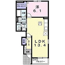 アジュールＮＫ 103 ｜ 茨城県取手市戸頭284番地7（賃貸アパート1LDK・1階・45.34㎡） その2