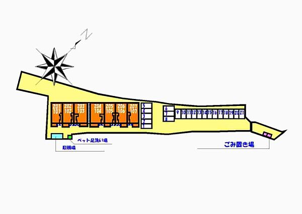 フラット・レジデンス 207号室｜茨城県守谷市本町(賃貸アパート2LDK・2階・58.52㎡)の写真 その5