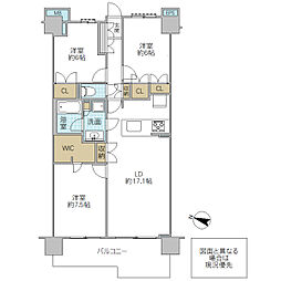 ガレリアヴェール 3F部分 3階3LDKの間取り
