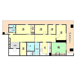 コーラルウェイ2 6Kの間取図画像