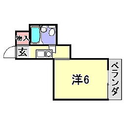 間取図画像 1K
