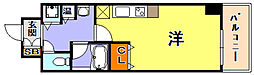 カスタリア三宮 ワンルームの間取図画像