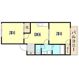 大倉山ハイツＢ棟 1階/103