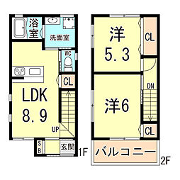 🉐敷金礼金0円！🉐離宮前町1丁目貸家C棟