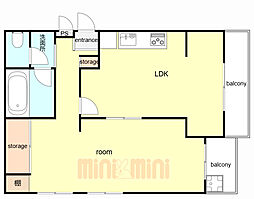 間取図画像 1LDK
