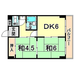 間取図画像 2DK