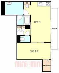 間取図画像 1LDK