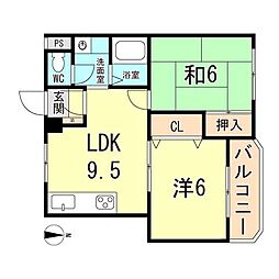 間取図画像 2LDK