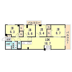 間取図画像 4LDK