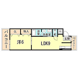 間取図画像 1LDK