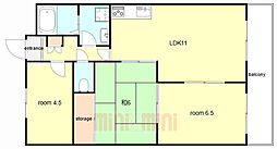 間取図画像 3LDK