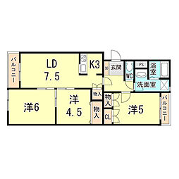 間取図画像 3LDK