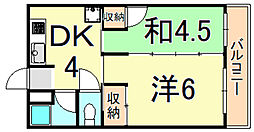 間取図画像 2DK