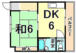 間取図画像 1DK