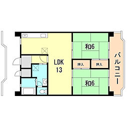 間取図画像 2LDK