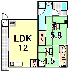 間取図画像 2LDK