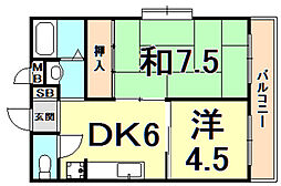 間取図画像 2DK