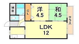 間取図画像 2LDK