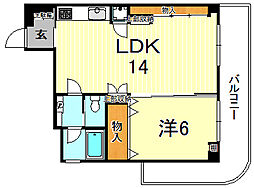 間取図画像 1LDK