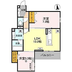 間取図画像 2LDK
