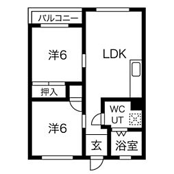 間取図画像 2LDK