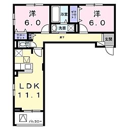 間取図画像 2LDK