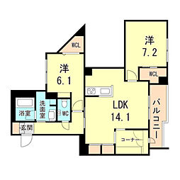 間取図画像 2LDK