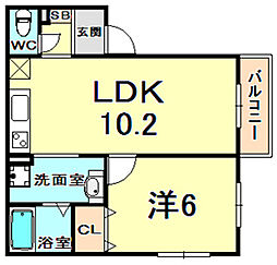 間取図画像 1LDK