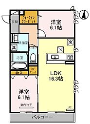 間取図画像 2LDK