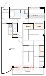 エムテ甲子園 3LDKの間取図画像