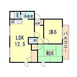 間取図画像 2LDK
